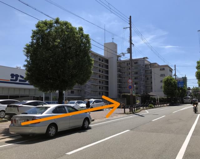 サンディ前の通り