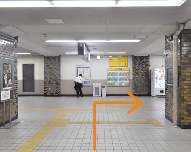 大物駅の改札出口